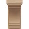 Ekena Millwork 5"W x 5"D x 10"H Wide Warren Rough Cedar Woodgrain TimberThane Corbel, Primed Tan CORUR05X05X10WARRCPR - alternate 4